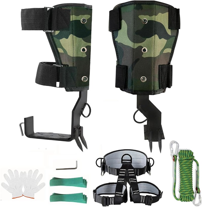 timiland Tree Climbing Spikes,Tree Climbing Gear Set,Tree Climbing Kit with 2 Claws,has Professional Accessories for Tree Work,Fruit Picking,Hunting and Observation - Image 1